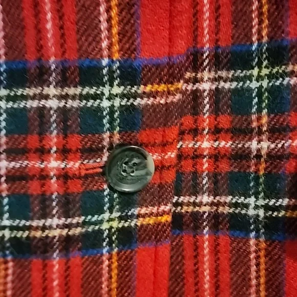 *BNWT* Talbots wool blend red tartan plaid blazer! - Picture 3 of 7